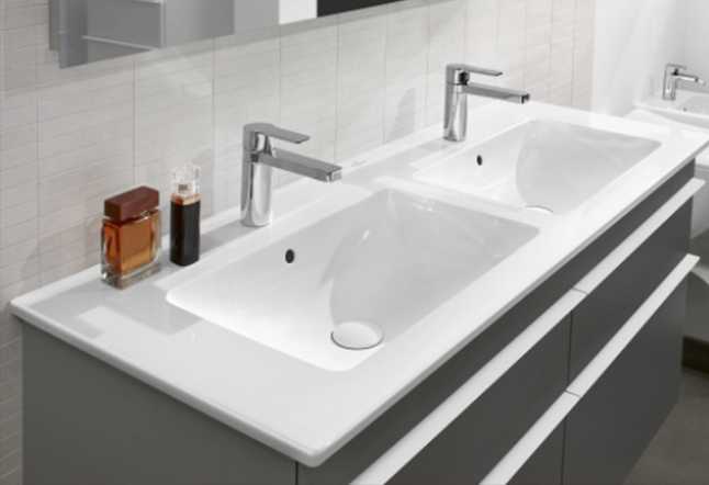 Villeroy and boch double sink