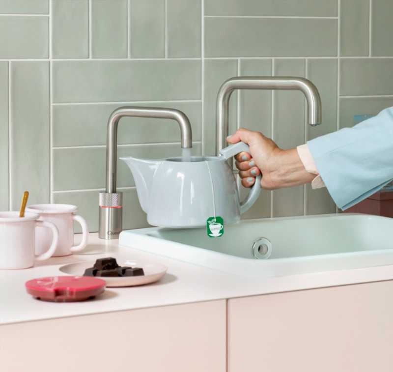 Nordic Single boiling water tap in polished chrome