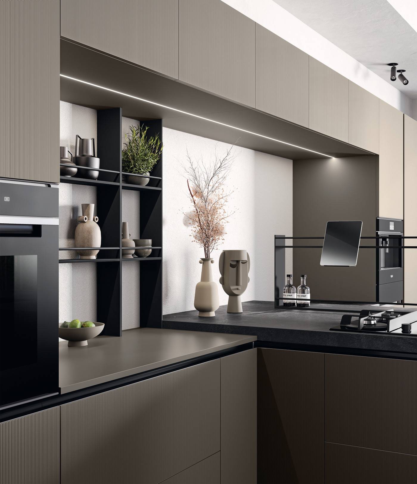 Small White Kitchen Layout | Lead Wolf, Gotham